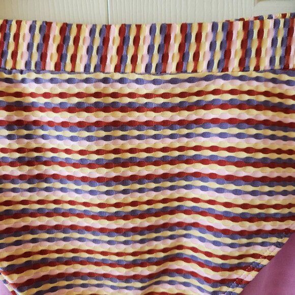 No Boundaries Women's High-Waisted Striped Bikini Bottom Size XL - Picture 2 of 7
